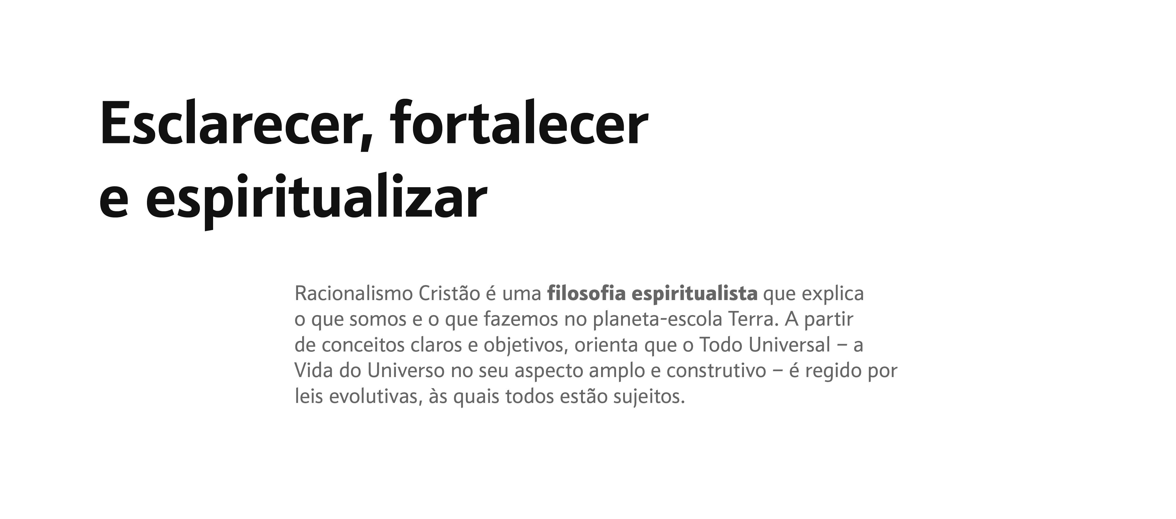 Case Racionalismo Cristão | EnterDesign